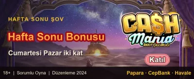 İlk Yatırıma %100 Eşleşme promotion banner